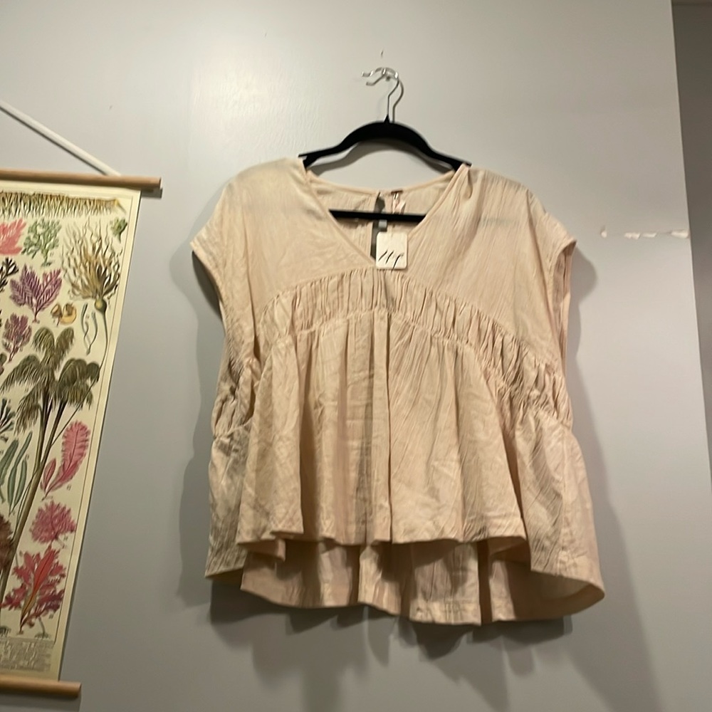 Free People Gauzy top